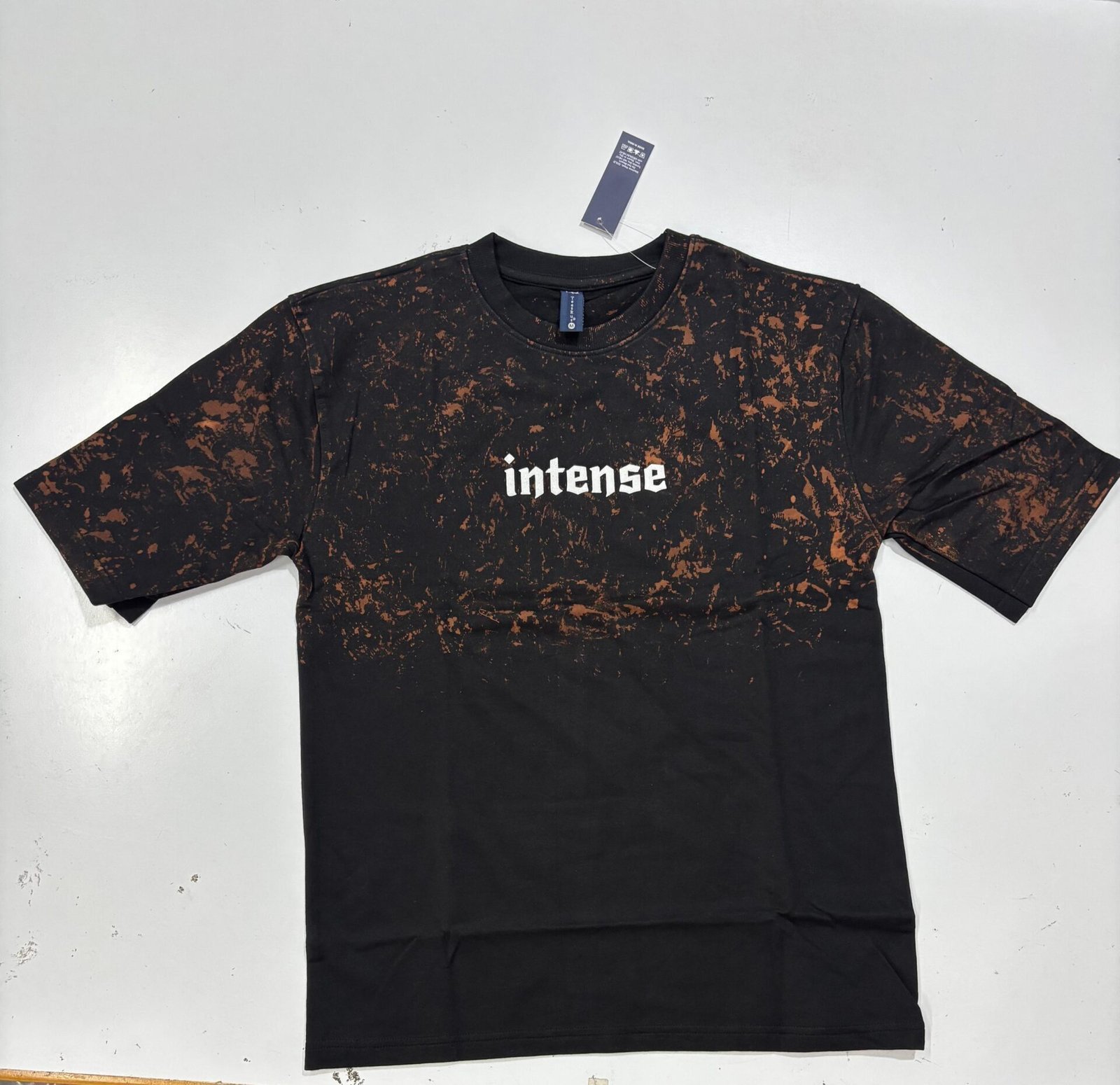Acid Washed Drop Shoulder T Shirts (Black) - Image 2