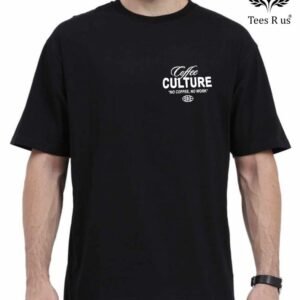Cotton Drop Shoulder T Shirts (Black)