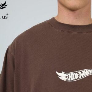 Cotton Drop Shoulder T Shirts (Brown)