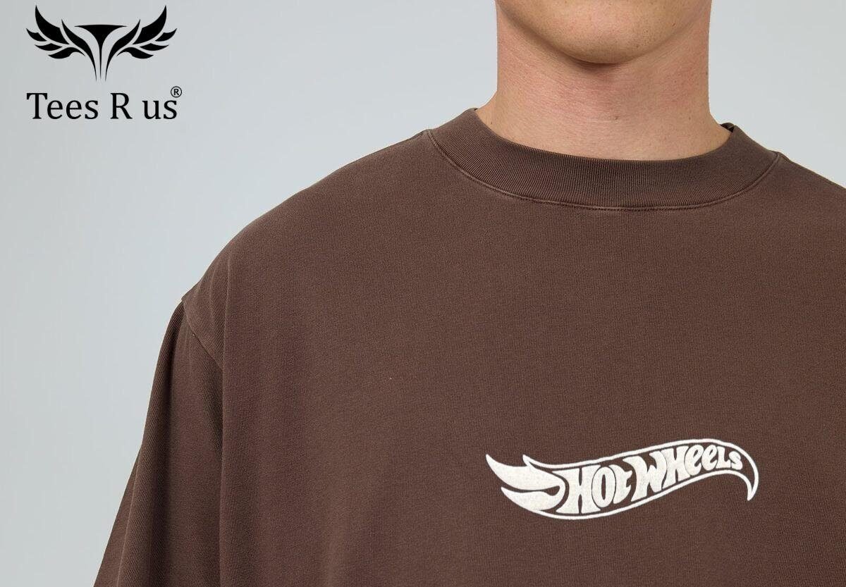 Cotton Drop Shoulder T Shirts (Brown)